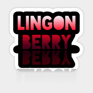 Lingonberry - Healthy Lifestyle - Foodie Food Lover - Graphic Typography Sticker